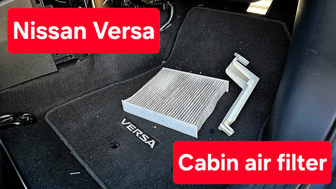 Замена салонного фильтра Nissan Versa 2020–2024