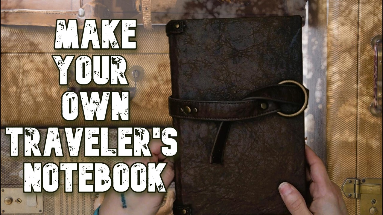 make your own traveler's notebook | using repurposed materials