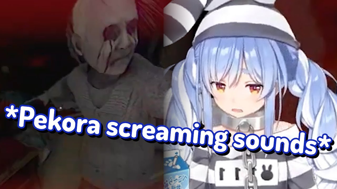 Hololive Usada Pekora plays insane horror game 