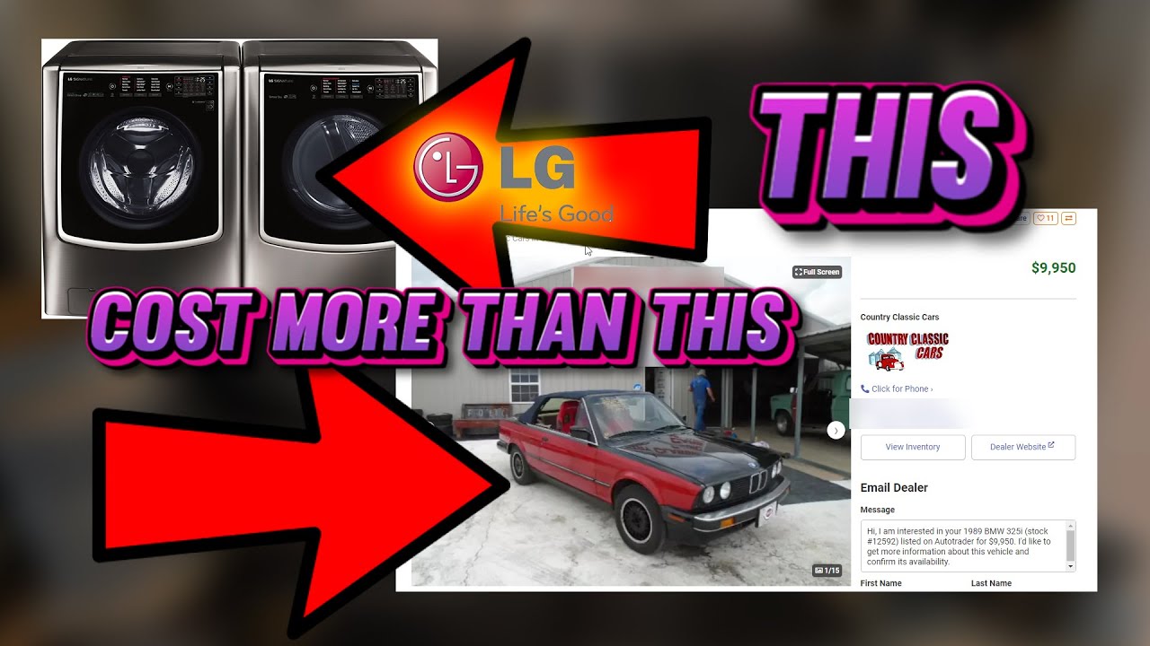 My Washer and Dryer cost more than a lot of cars! LG Signature Smart WIFI Washer and Dryer!