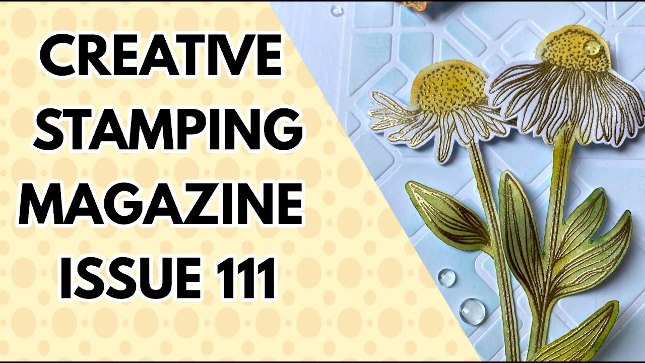 Creative Stamping - making a beautiful background with embossed stencil from Card Making Magic