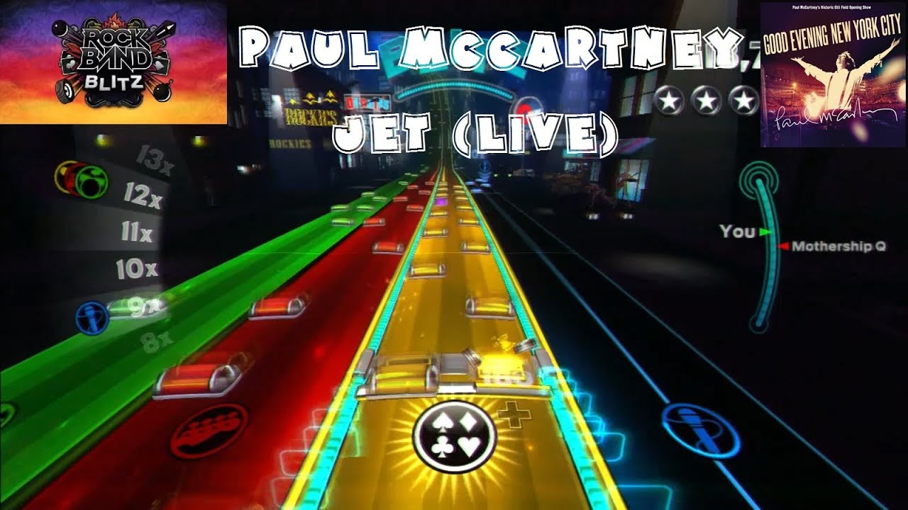 Paul McCartney - Jet (Live) - Rock Band Blitz Playthrough (5 Gold Stars)