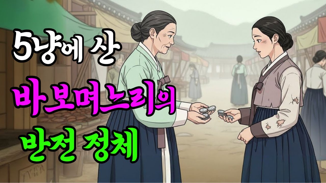 다섯냥에 팔려온 바보 며느리의 충격적인 정체?? | 야담·민담·전설·설화·오디오북·옛날이야기·조선이야기