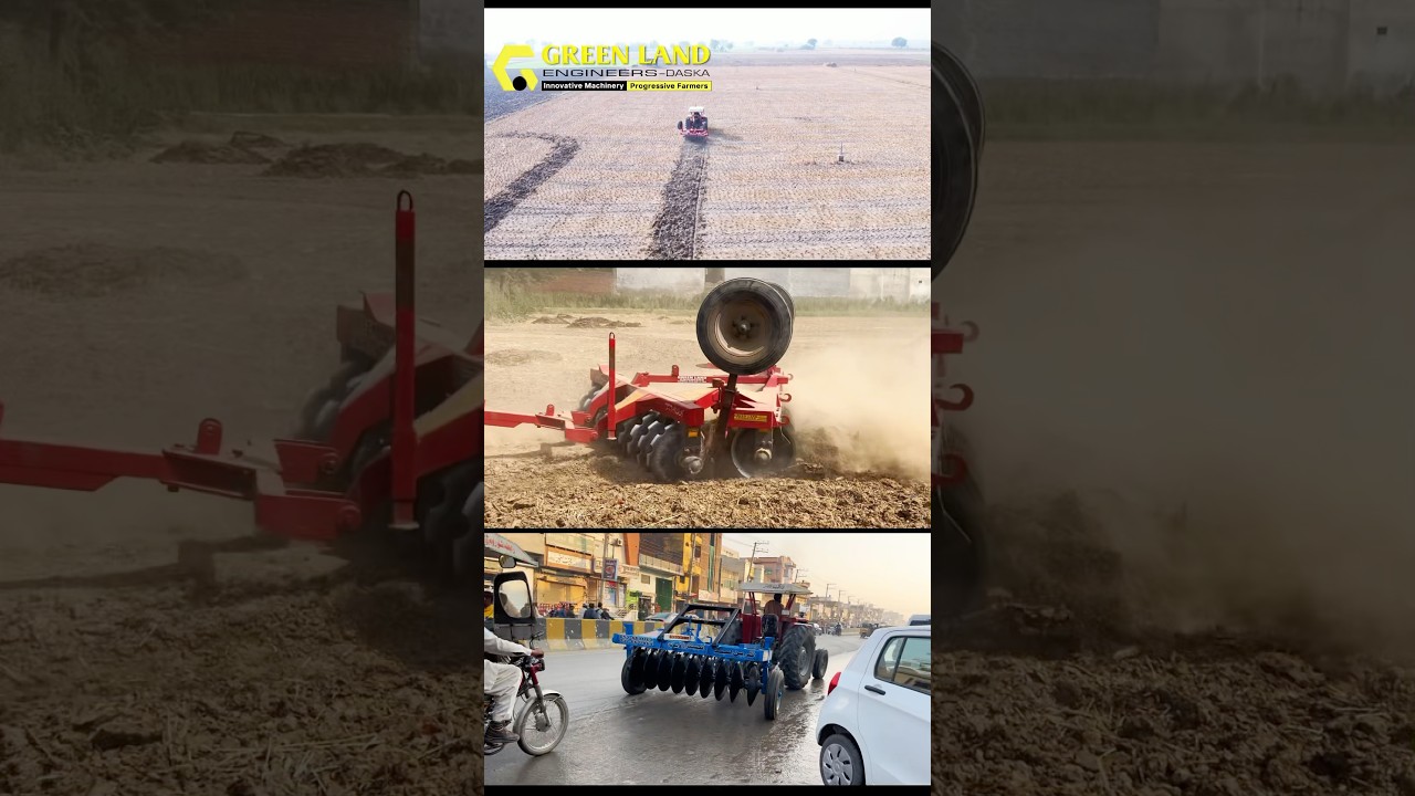 Disc harrow #greenlandengineers #farming  #agriculturefarming #agriculture  #discharrow #agro