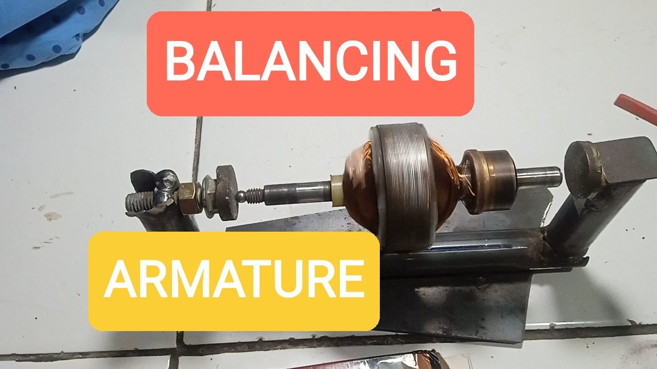 cara membalance armature dinamo/angker blender