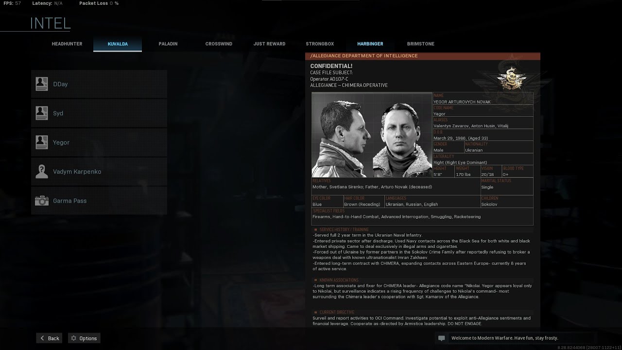 Call of Duty  Modern Warfare (CO-OP) Intel - Operation Kuvalda