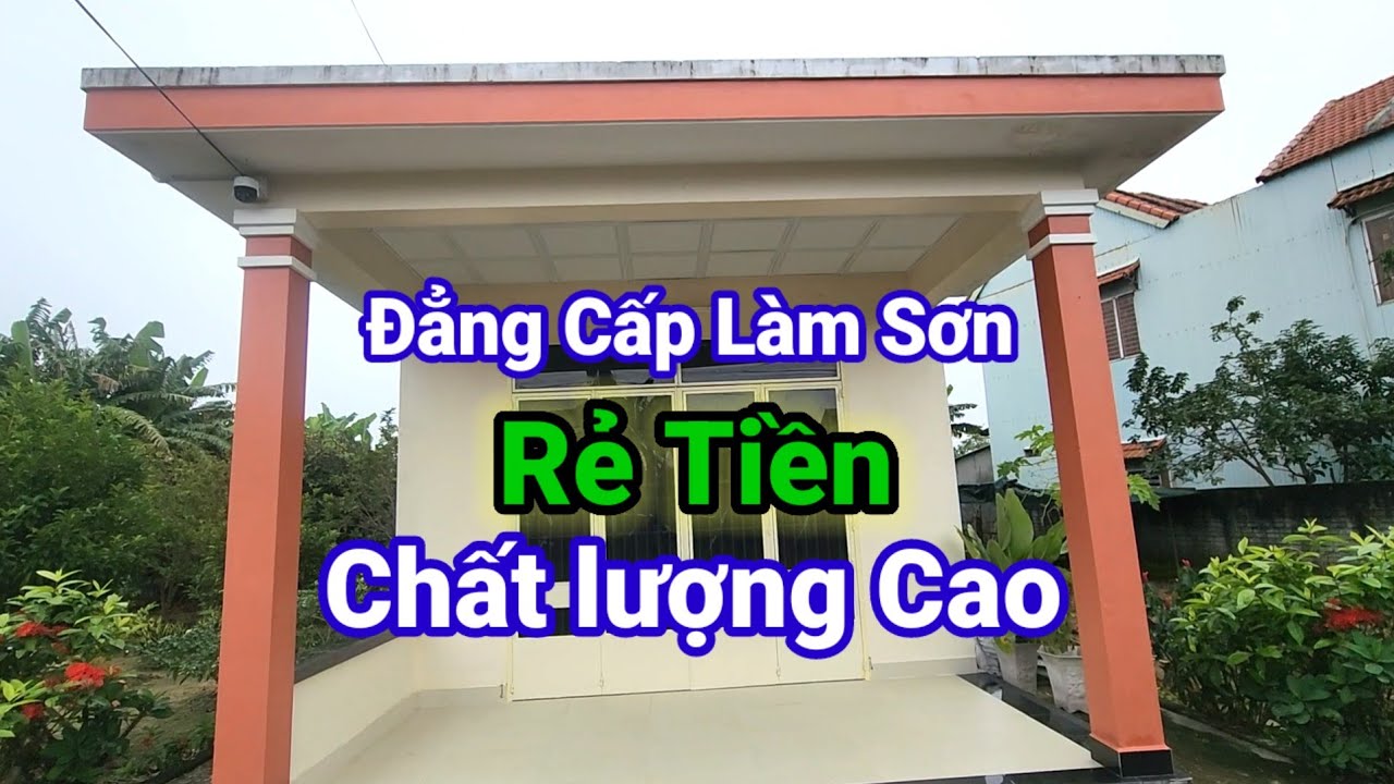 Hướng Dẫn Làm Sơn Nước Rẻ Tiền Lăn Cho Tường Ngoài Siêu Bền | Sau 4 Năm Sử Dụng