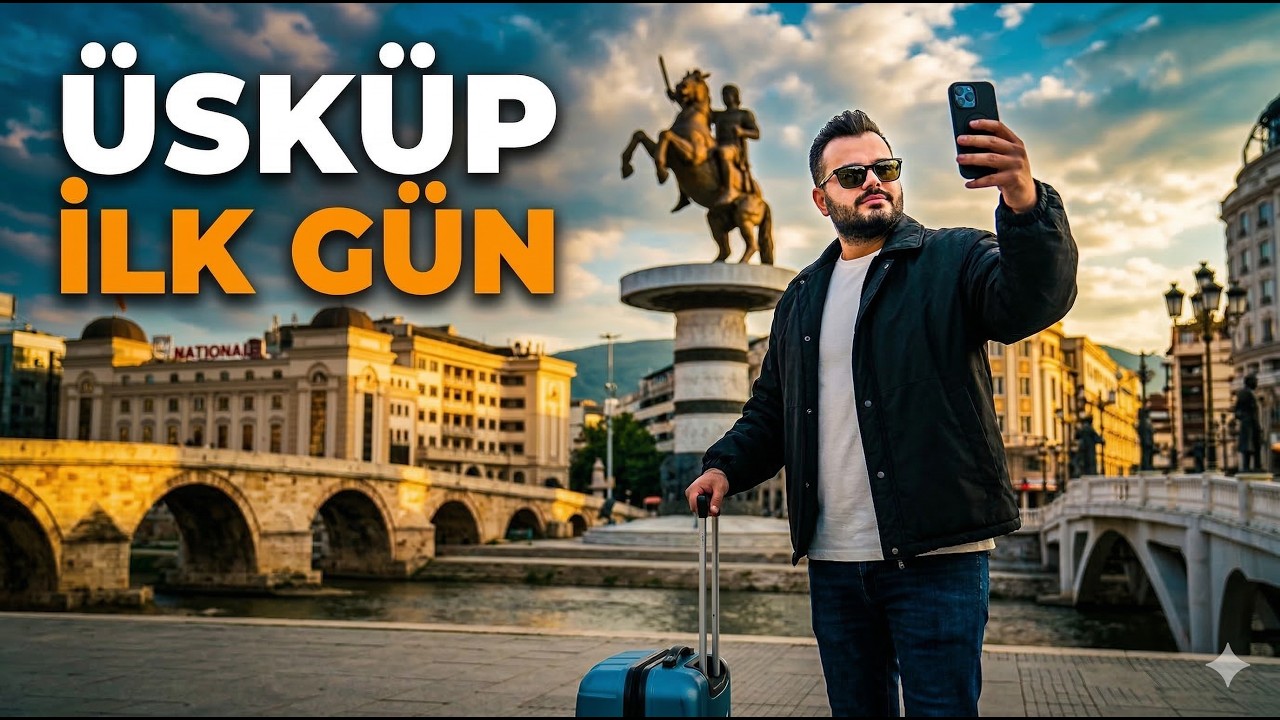 MAKEDONYA’DA İLK GÜNÜM 🇲🇰 | Üsküp Beni Gerçekten Şaşırttı! | Vlog #1