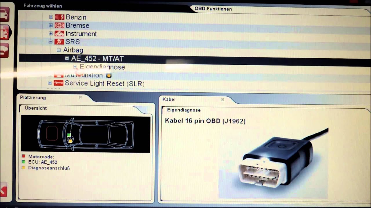 Diagnosetool CDP am Smart Roadster