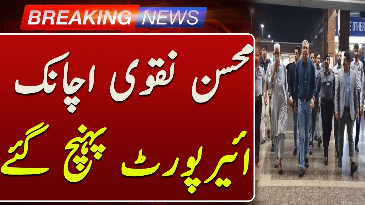 Interior Minister Mohsin Naqvi Visits Jinnah International Airport Karachi | Such News