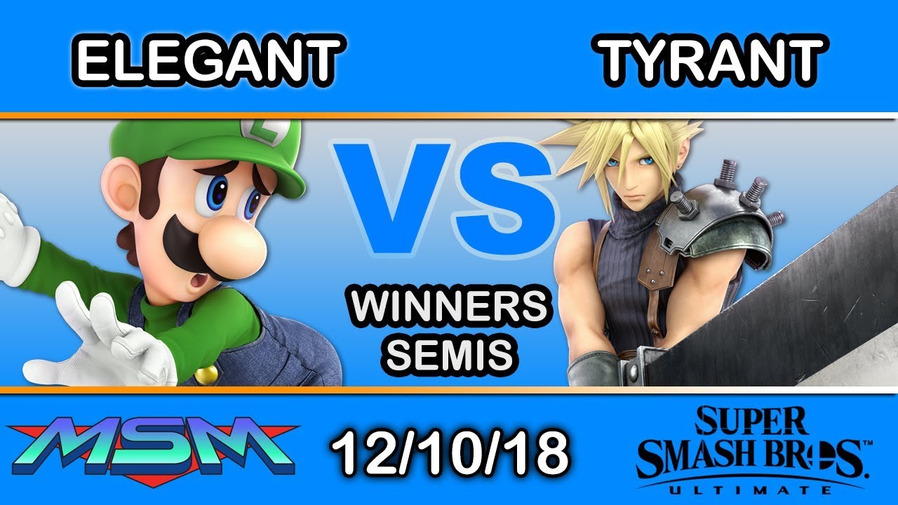 MSM 169 - Elegant (Luigi) Vs. Tyrant (ROB,Cloud) Winners Semi - Smash Ultimate