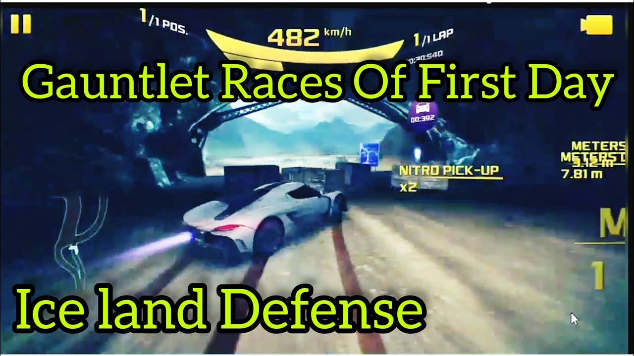 ICE LAND Defense Lap | Asphalt 8 | Gauntlet Highlights of First Day ⚡
