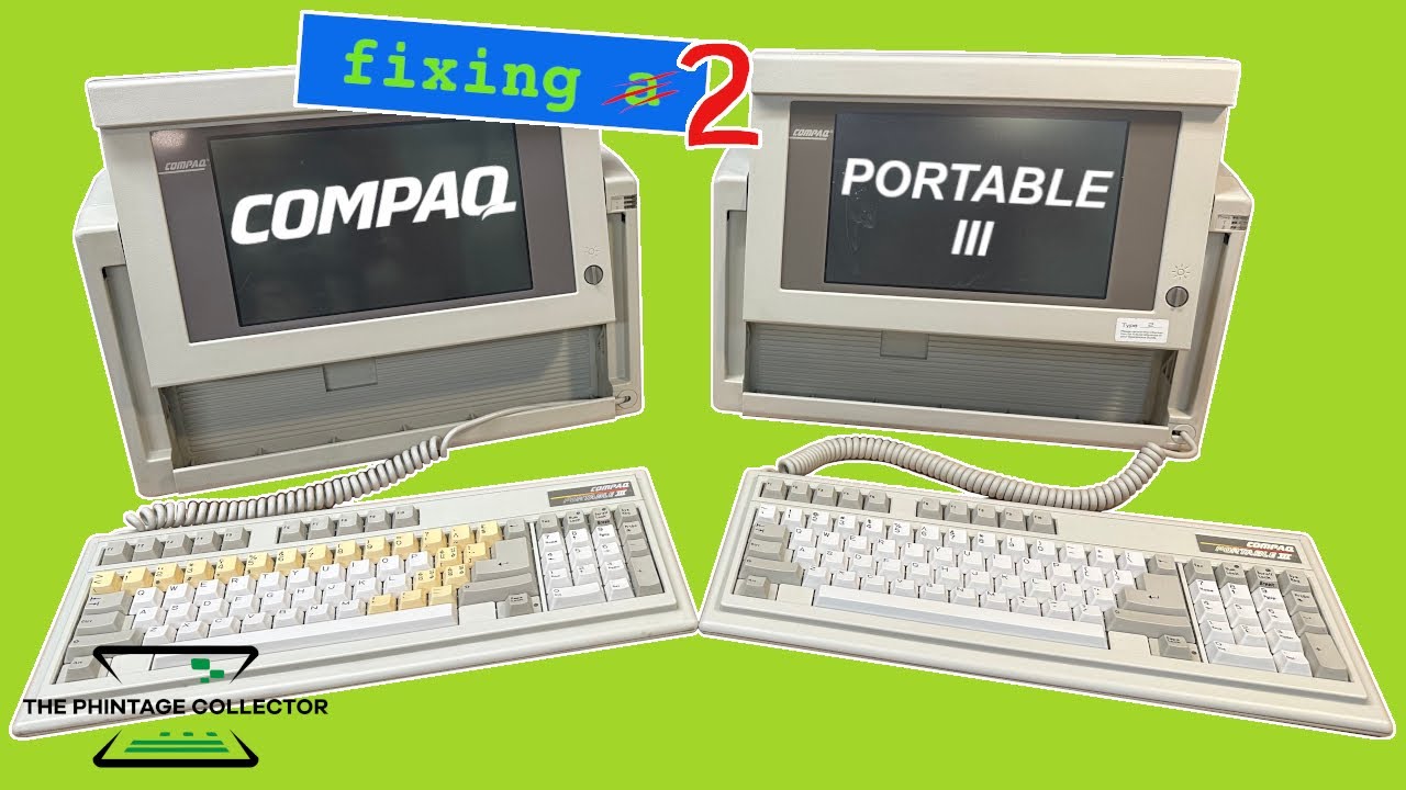 How I ended up repairing not one, but two (!) COMPAQ Portable III computers