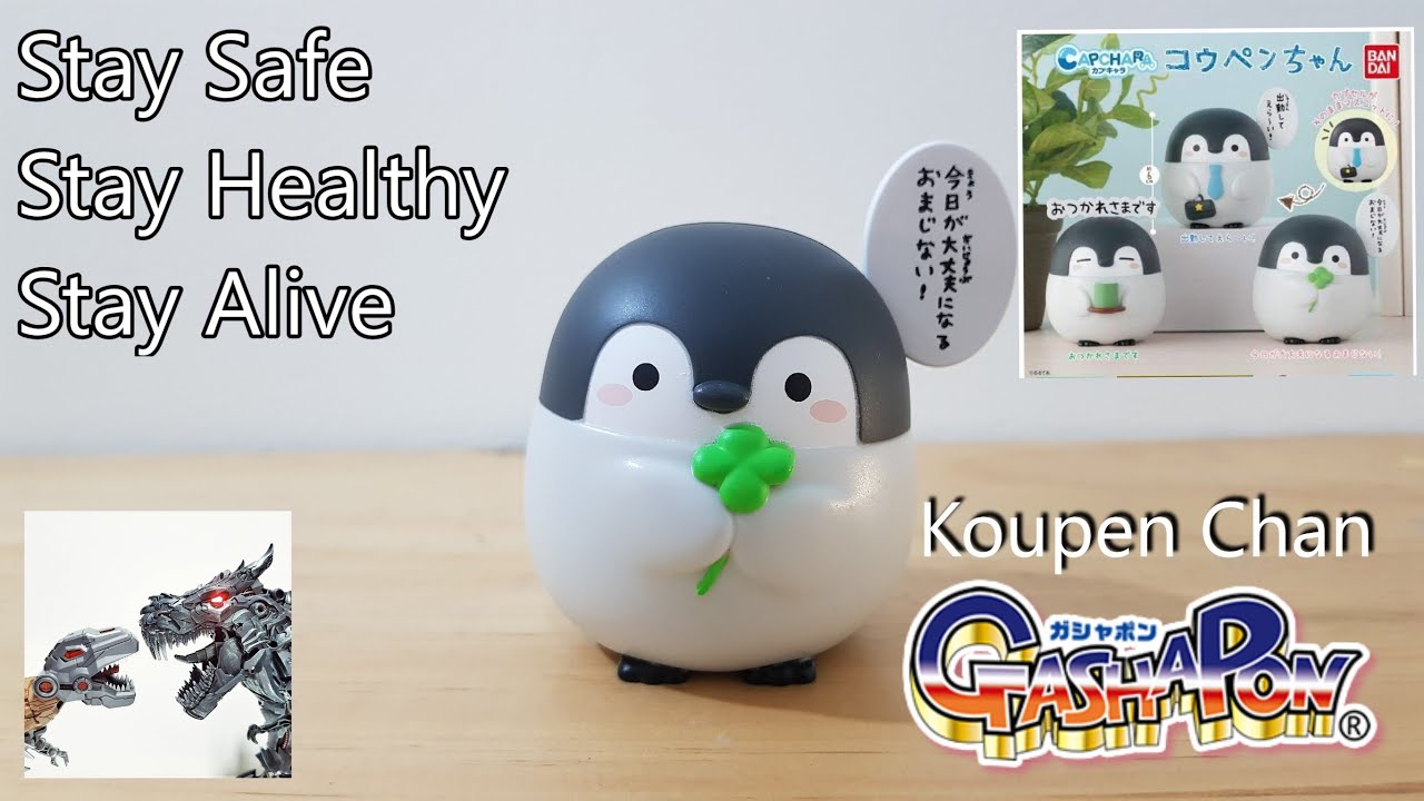 Hey, this Positive Chubby Penguin has a message for you! Gashapon Koupen-chan Capchara Capsule Toy