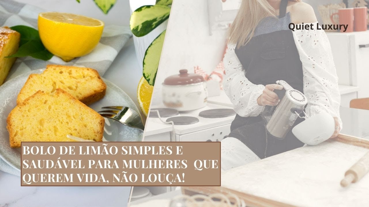 Bolo de limão saudável - cozinha intuitiva / Healthy lemon cake - intuitive cooking