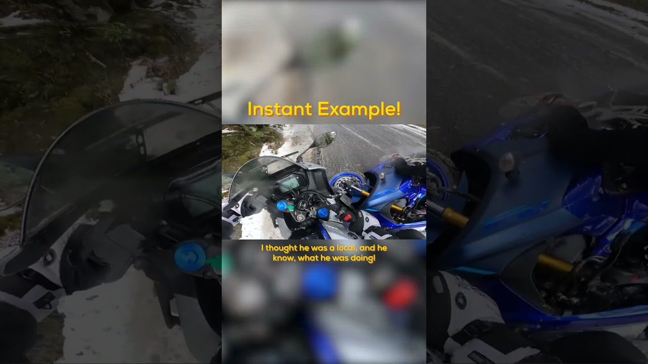 How to &ldquo;Not&rdquo; Ride Your Bike in Black Ice! #r15m #r15v4 #crash #accident #snow #snowcrash #snowride