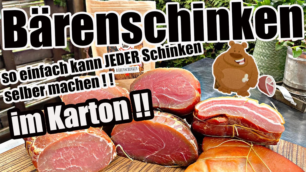 Schinken einfach selber machen im Karton - Das kann JEDER | The BBQ BEAR