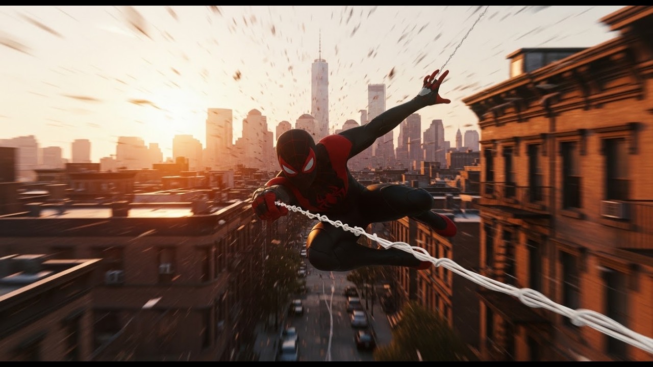 The MOST REALSITIC Web-Winging Route! Spider-man 2 #spiderman #shortsfeed