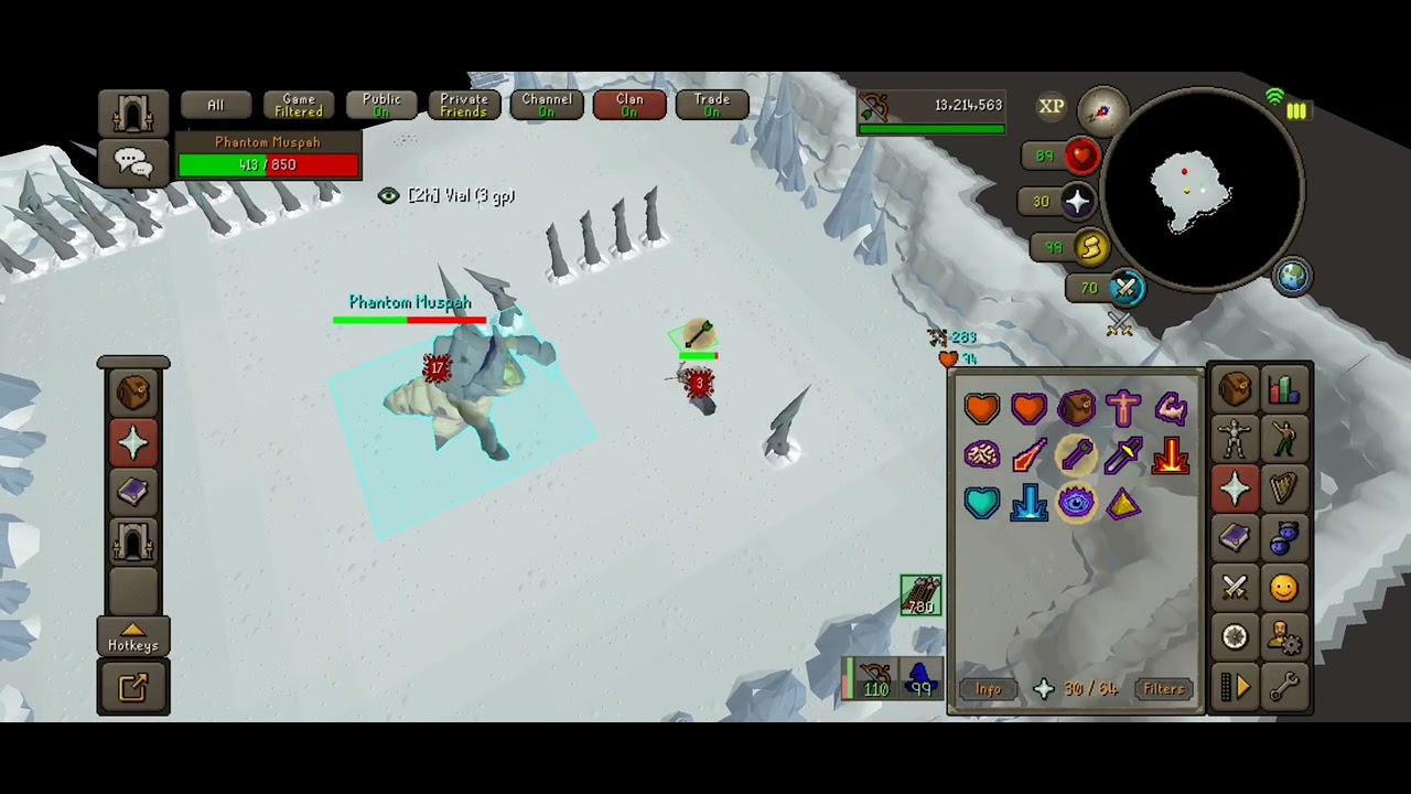RARE drop Phantom Muspha boss mobile OSRS