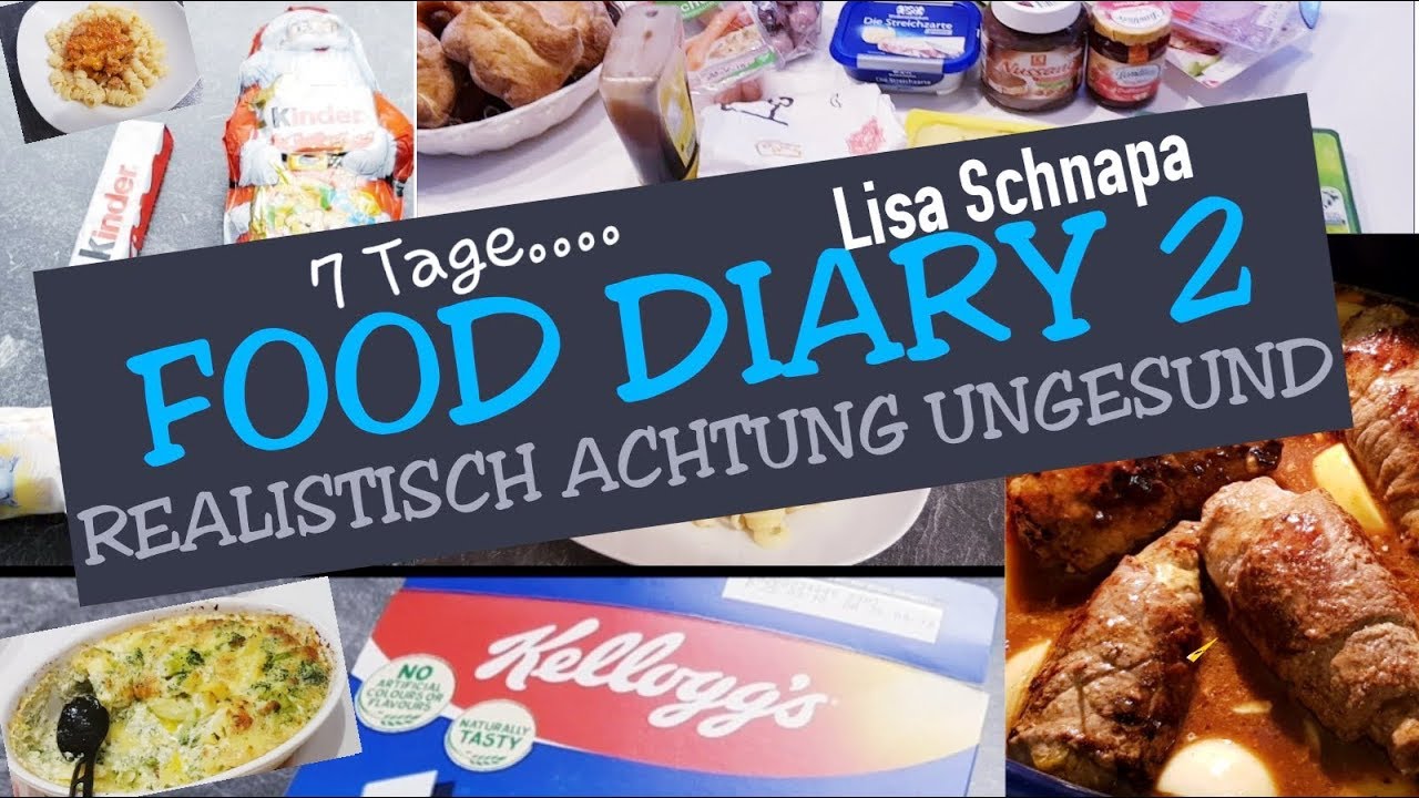FOOD DIARY | #2 | REALISTISCH | 7 TAGE | MEIN CHAOTISCHES ESSEN |