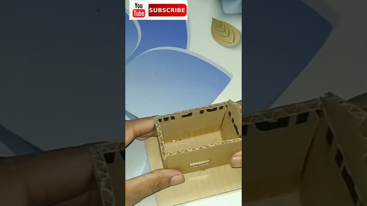 #shorts easy & simple😍cardboard mini house