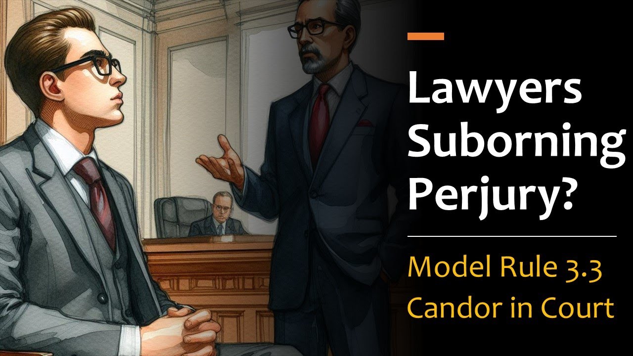 Lawyers Suborning Perjury - Model Rule 3.3 pt.2