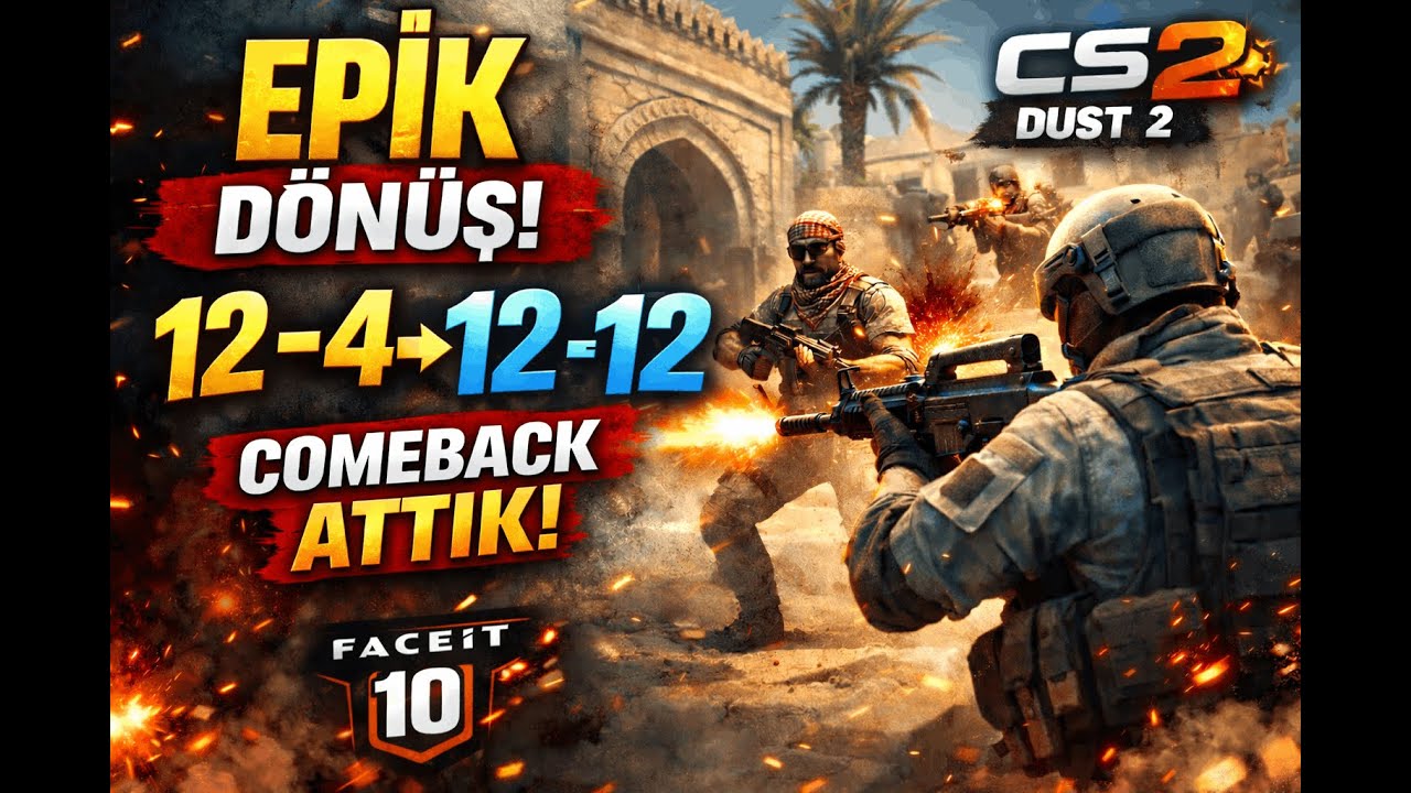 GÜZEL BİR COMEBACK HİKAYESİ / CS2 FACEİT 10