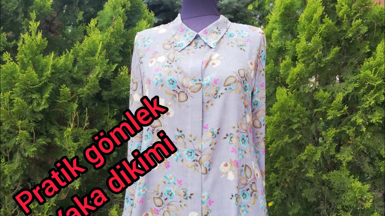 PRATİK GÖMLEK YAKA KESİMİ DİKİMİ