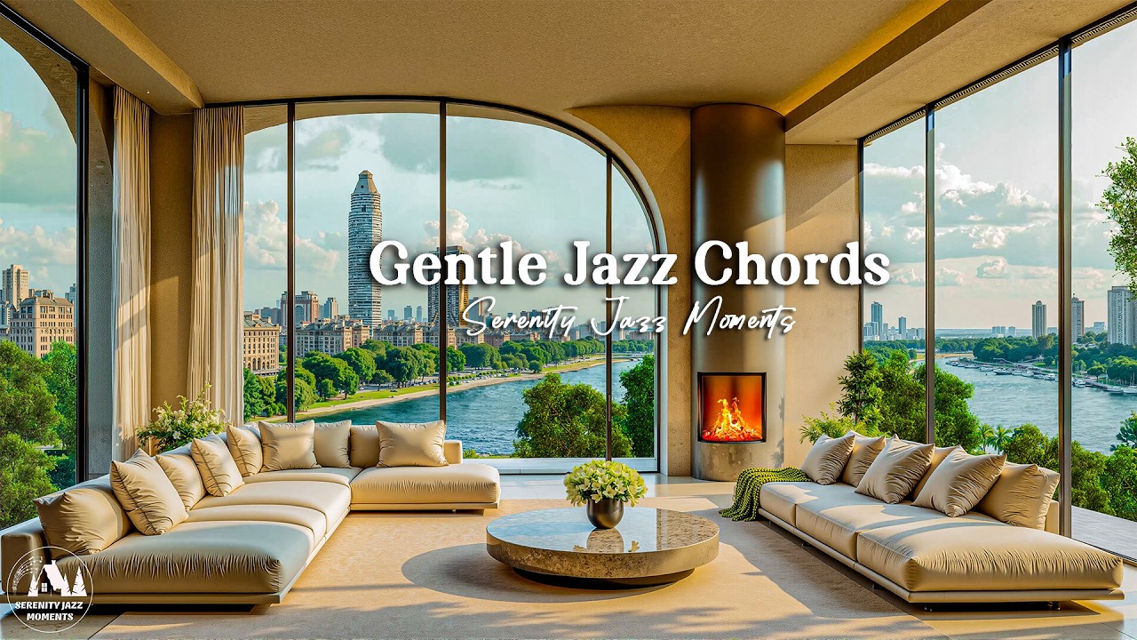 Gentle Jazz Music In A Luxurious Living Room Space - Morning Jazz Rhythms For A Relaxing Mood