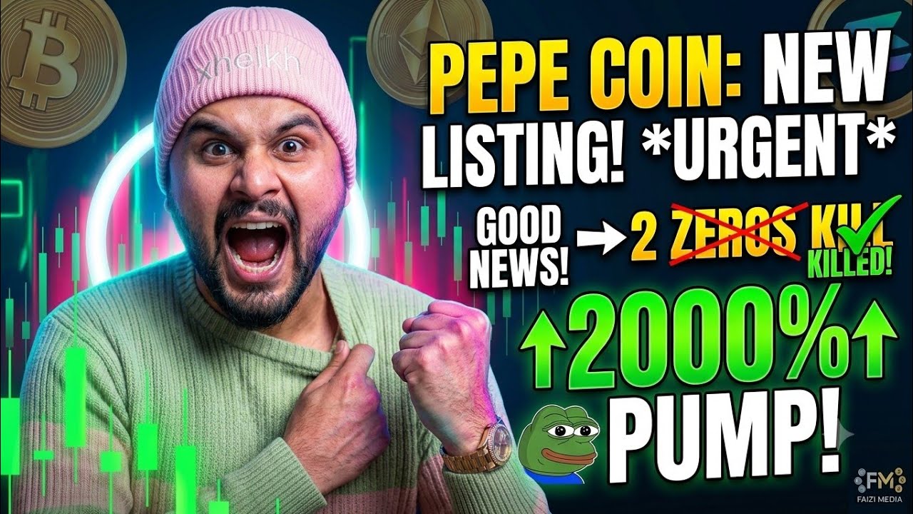 PEPE Coin Big Update! New Exchange Listing & 2000% Pump Incoming? | PEPE Price Prediction