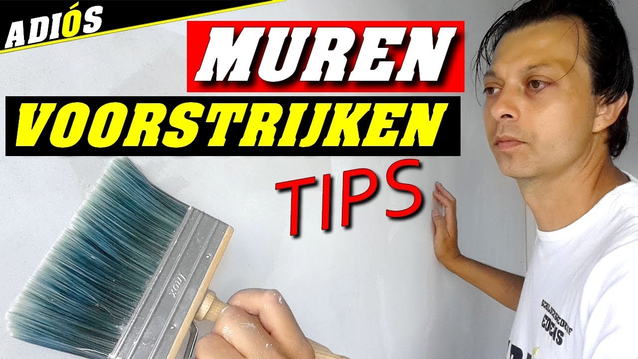 VOORSTRIJK AANBRENGEN / Voorstrijken stucwerk en daarna muren verven. Tips bij voorstrijken muren.