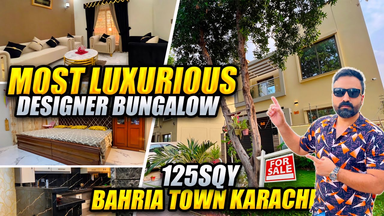ULTRA-LUXURIOUS FURNISHED 125SQY VILLA | DREAM HOME TOUR | BAHRIA TOWN KARACHI | UNBELIEVABLE PRICE