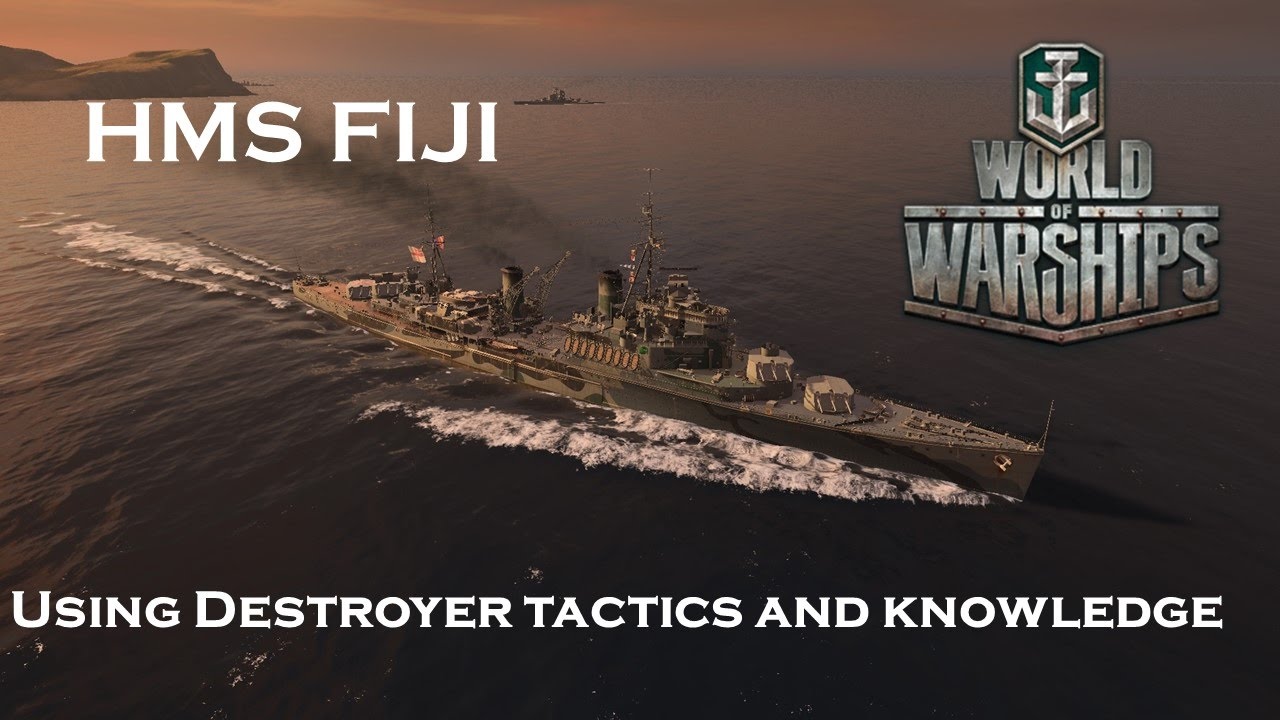 World of Warships - HMS Fiji - Mixing Crusier & Destroyer Tactics