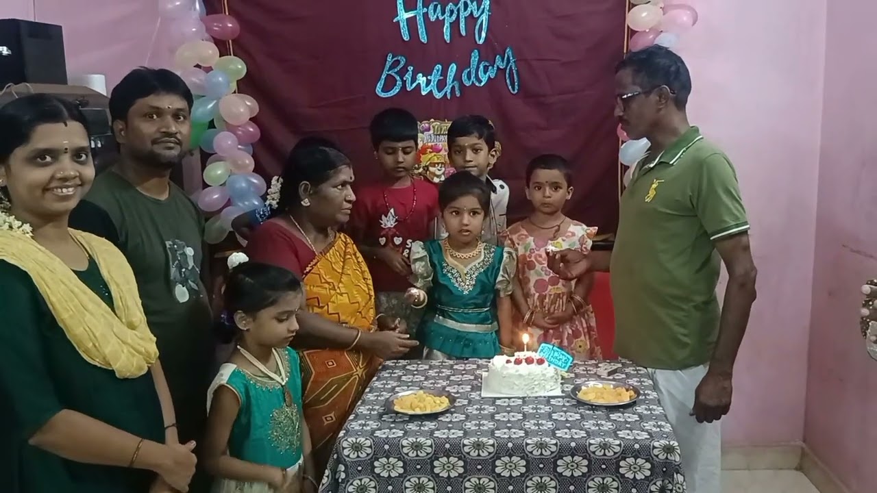 எனது பேரன் மகிழனின் முதல் மற்றும் பேத்தி ரித்திகாவின் நான்காம் பிறந்தநாள் விழா