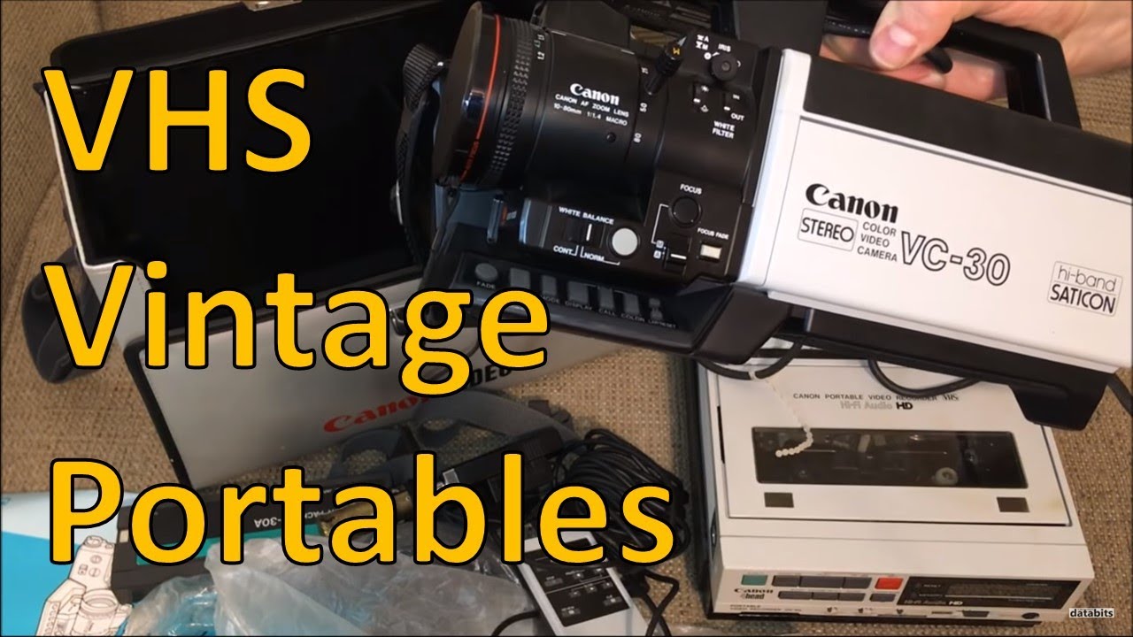 VHS Canon and Magnavox VCR & Camera Portables from 1984