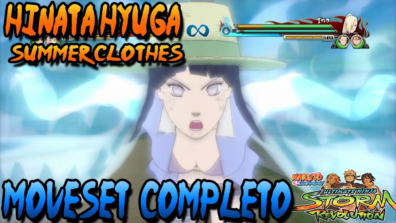 Naruto Storm Revolution: Hinata Hyuga Ropa Veraniega Moveset Completo