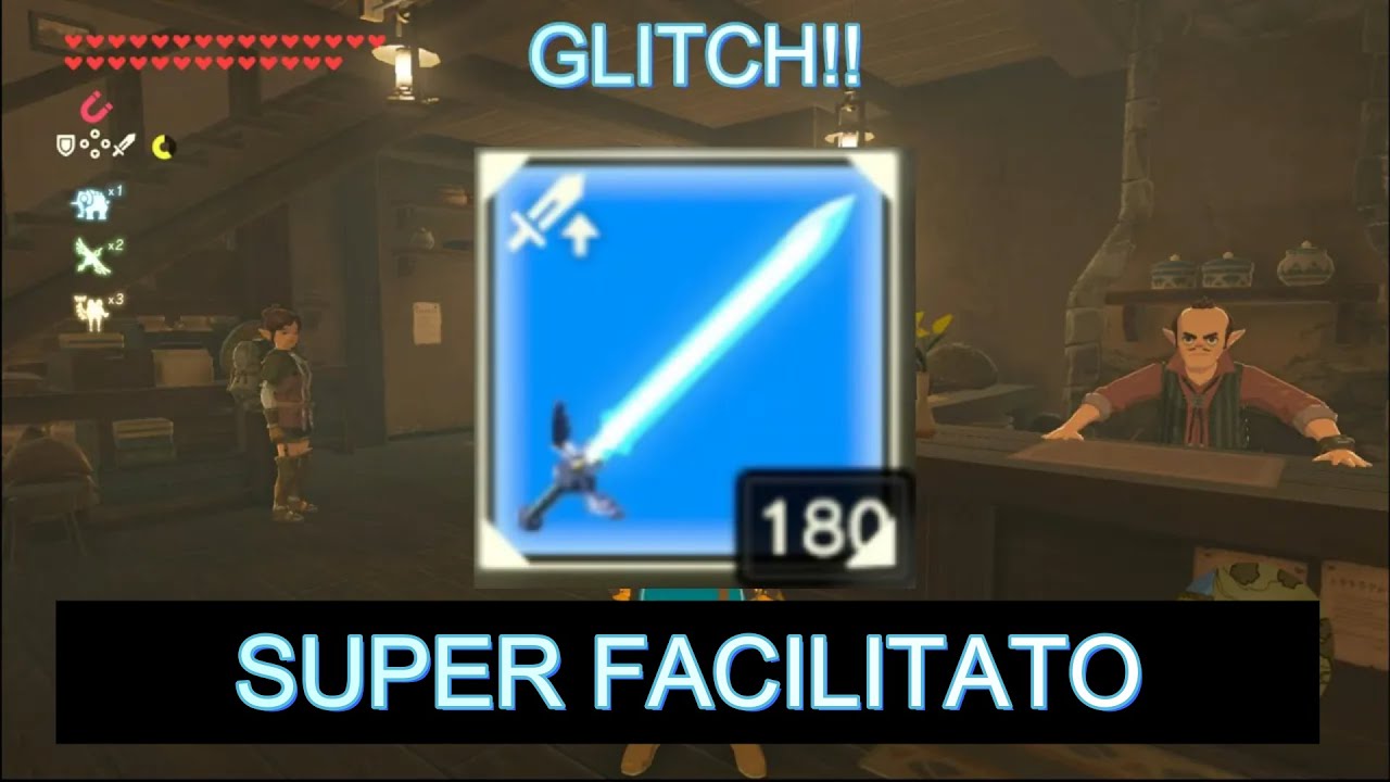 Super facilitato spada suprema iperforte glitch zelda breath of the wild