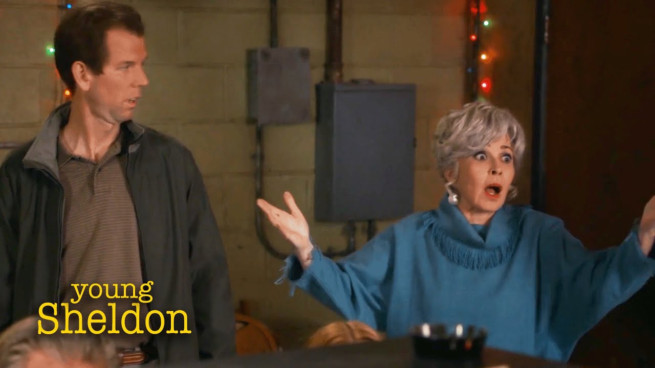 Pastor Jeff Discovers the Gambling Room | Young Sheldon