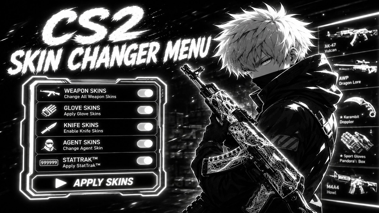 [NOWOŚĆ] CS2 Skin Changer | Narzędzie Skinchanger CS2 z darmowymi sk&oacute;rkami, bezpiecznym użytkowaniem, interfejsem graficznym i aktualizacją