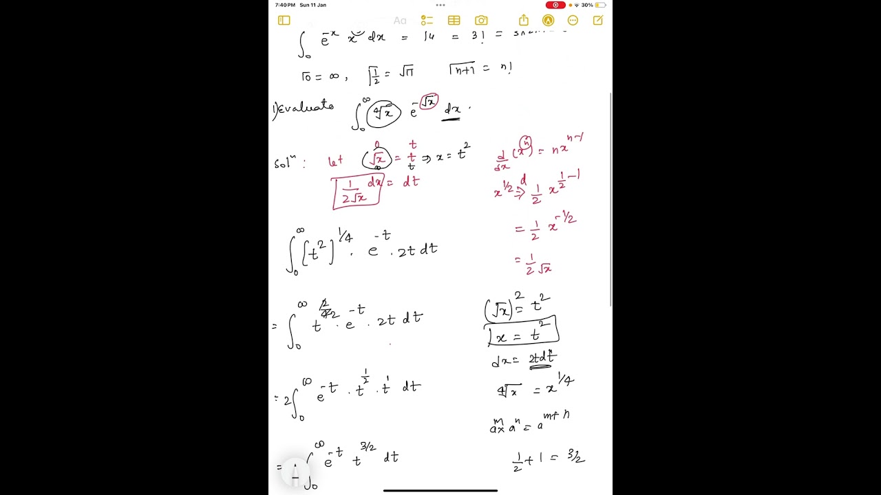Gamma Function Basic with Example 