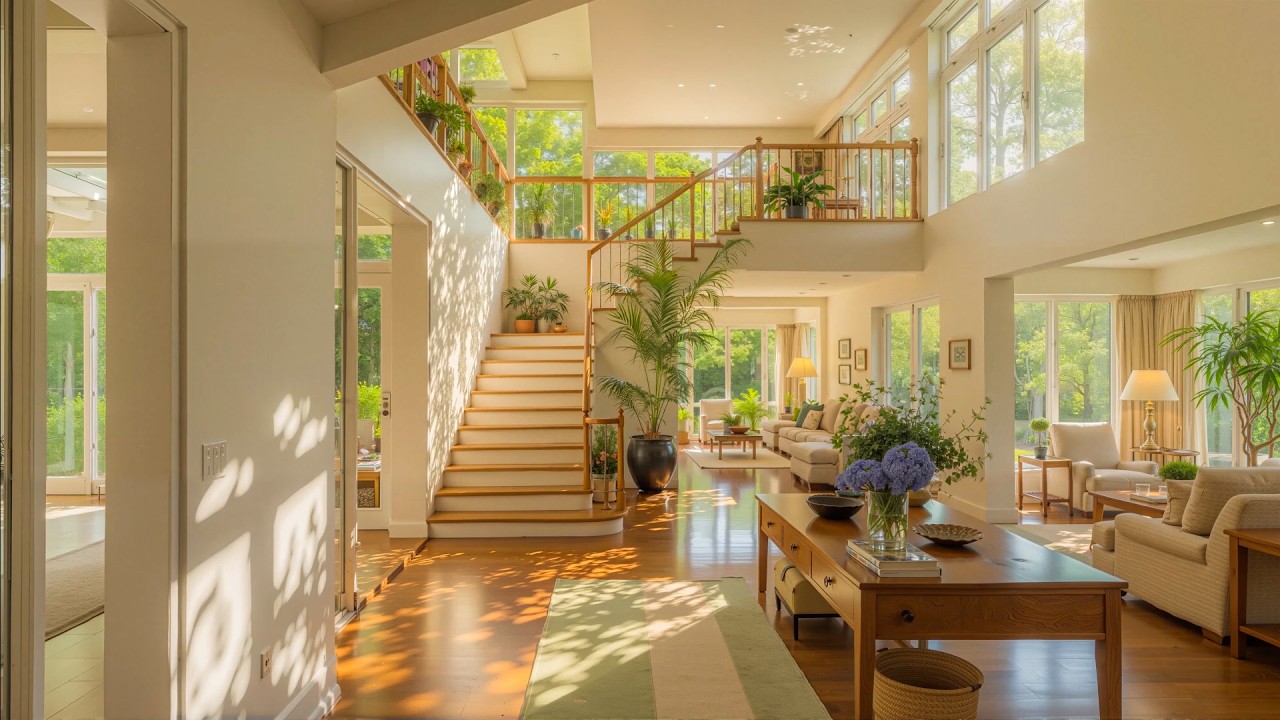 Sunny Green Living Room ☀️🌿 Smooth Jazz for Relax, Study & Peaceful Mornings