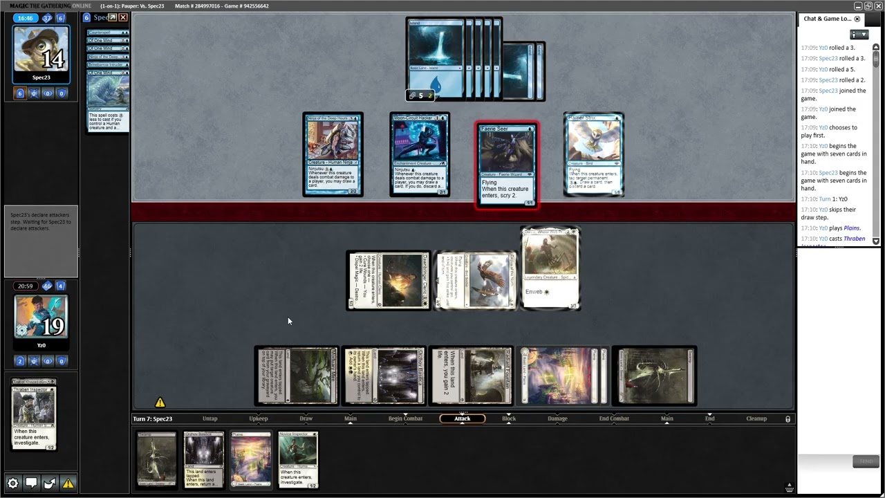 Monoblue faeries VS Orzhov blink #mtgpauper
