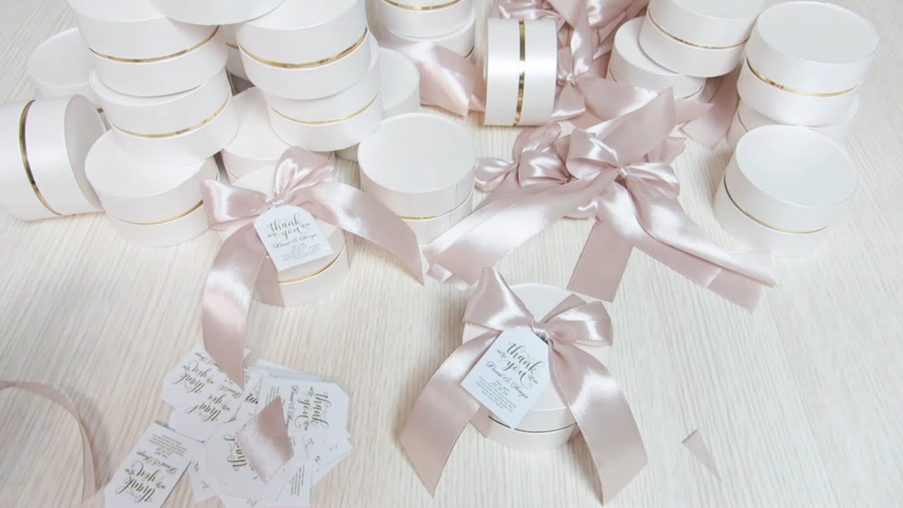 DIY FAVOR/ Wedding favors/DIY/favours/Handmade favors/Round boxes/Laduree round boxes/