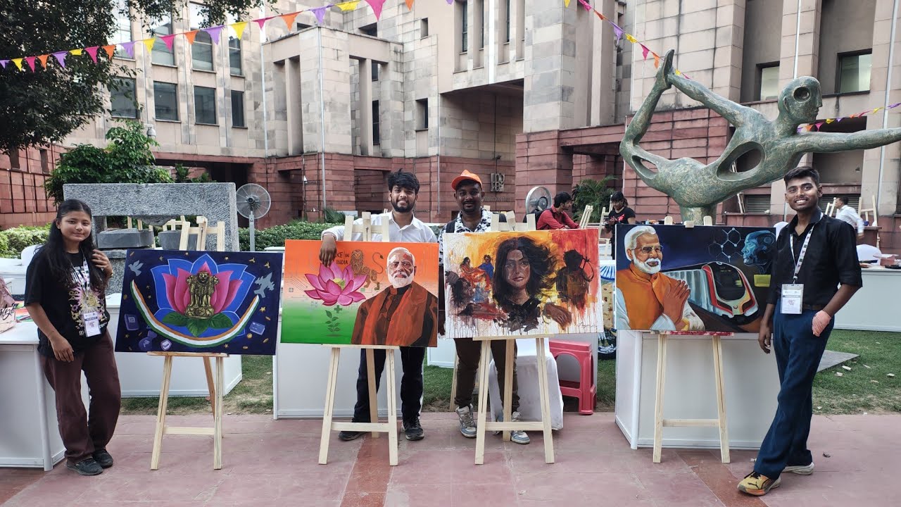 Viksit bharat painting competition in national gallery of modern art