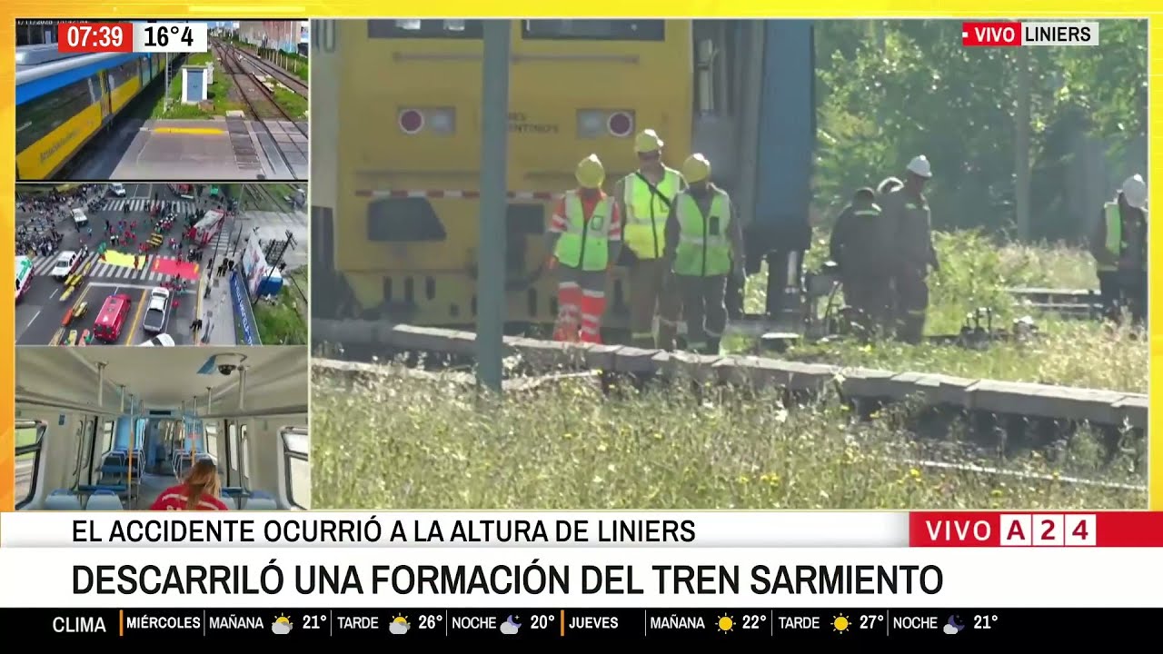⚠️ DESCARRILÓ UNA FORMACIÓN DEL TREN SARMIENTO: QUÉ FUE LO QUE PASÓ