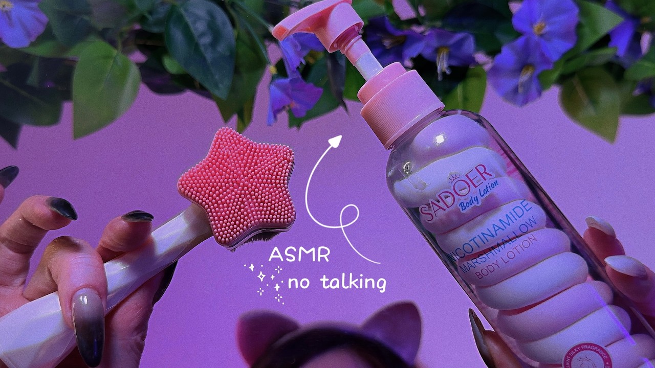 Спа-процедура ASMR 💧 | Звуки ухода за кожей и волосами для глубокого сна |без разговоров