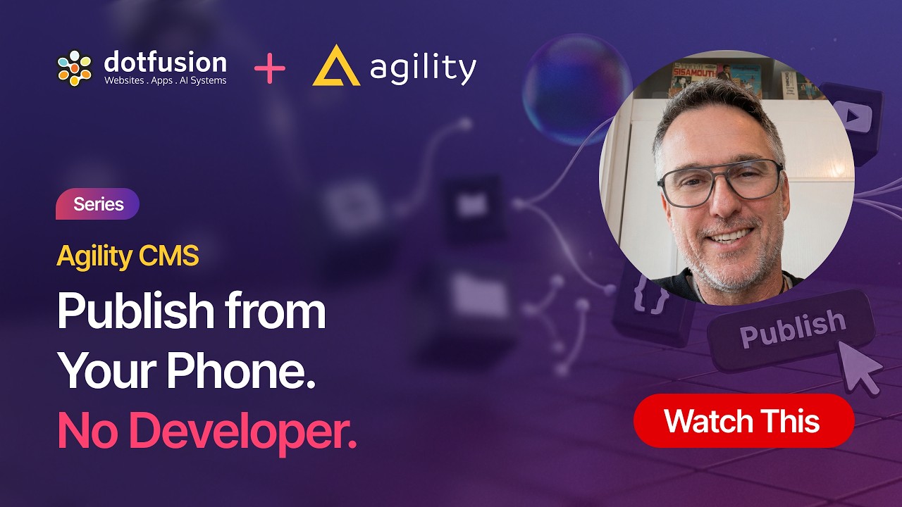 Agility CMS CTO Publishes Blog Posts from His Phone Using Claude [No Developer] #shorts