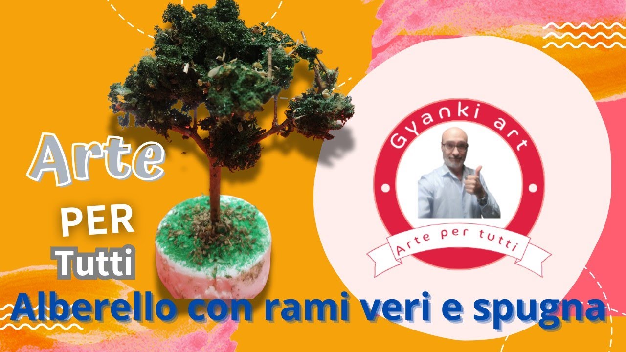 Alberello con rami veri e spugna,arte per tutti,presepistica e diorami#hobby #presepi #diorama