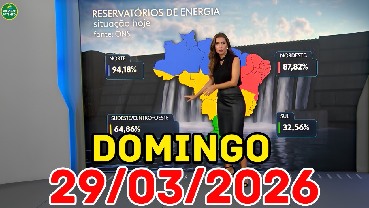 RISCO DE TEMPORAL: Alerta para Salvador, Macei&oacute; e Aracaju | Previs&atilde;o do Tempo Jornal Nacional 29/03