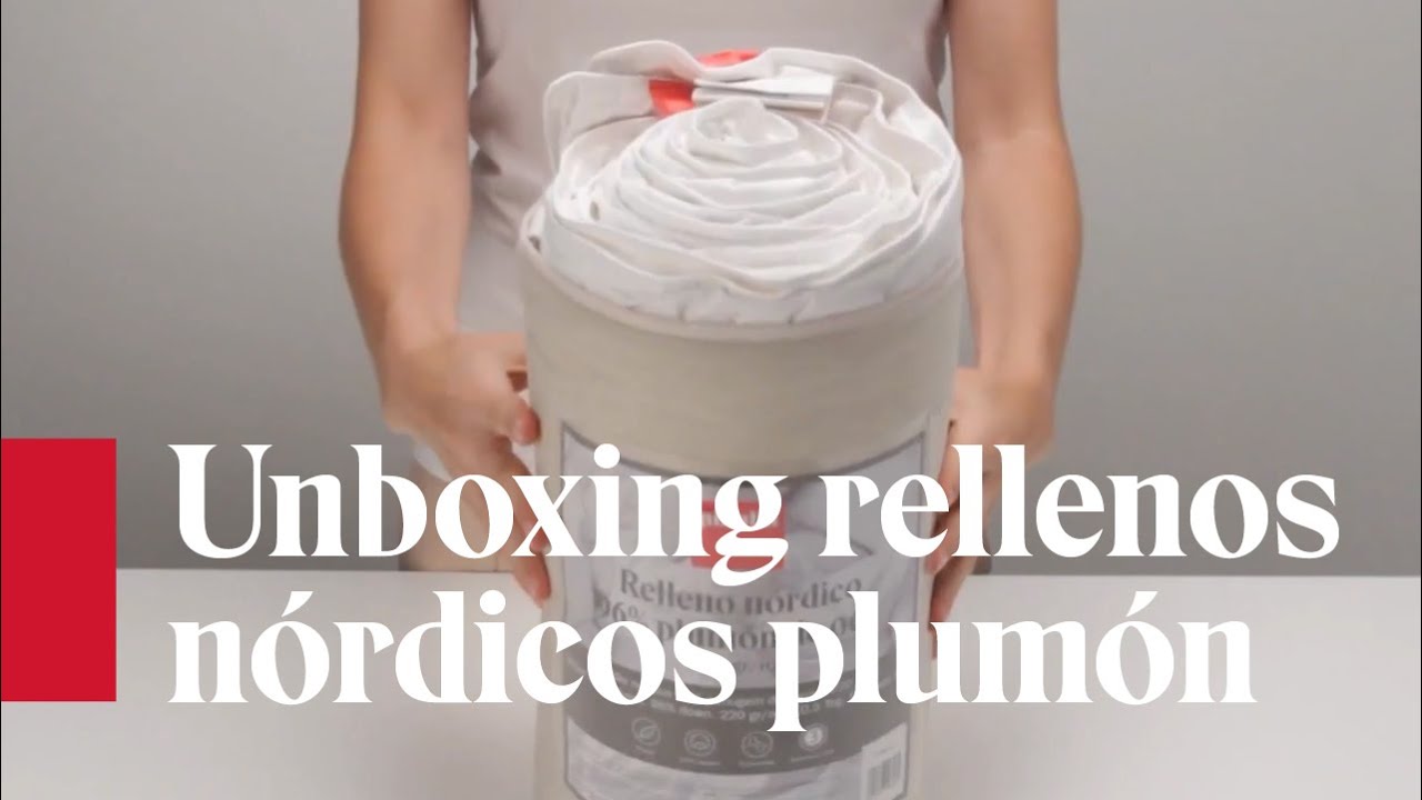 Unboxing relleno n&oacute;rdico de plum&oacute;n Pikolin home